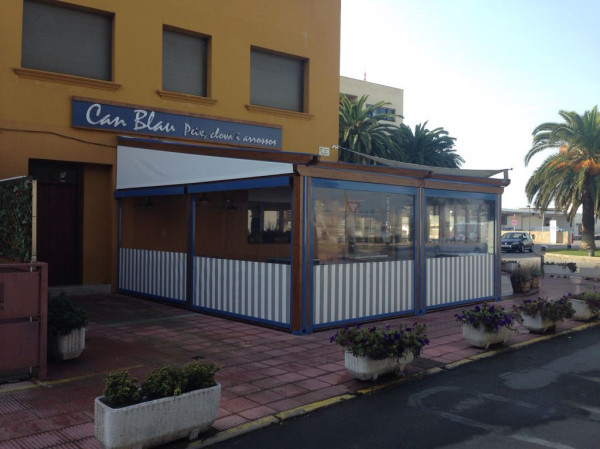 Rainy awning pergola Med Country Elite - Can Blau restaurant