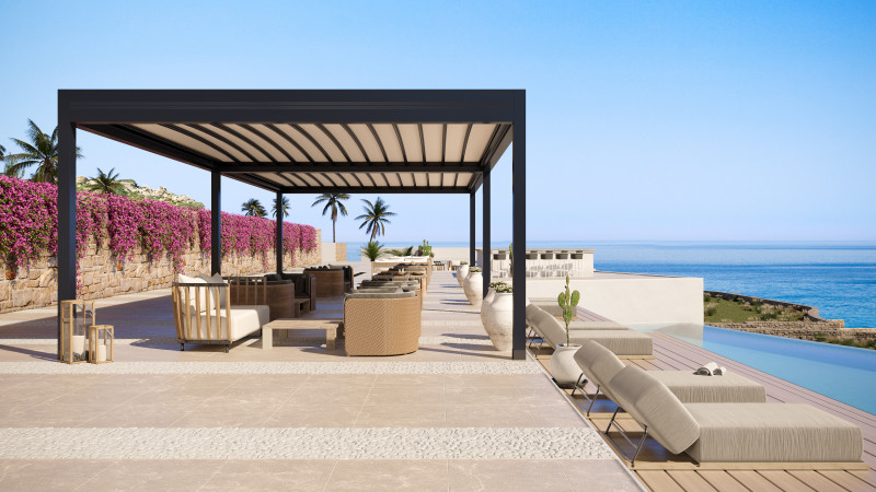 Rainy awning pergola Compact