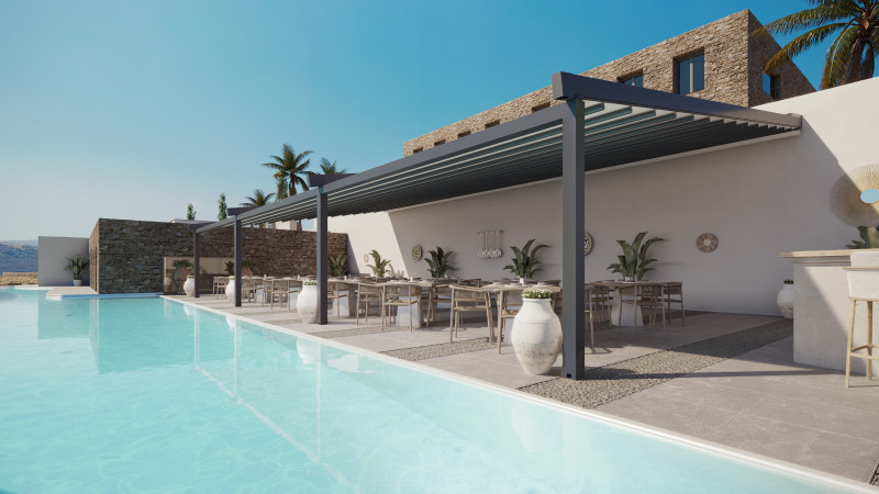 Rainy awning pergola Uniq F