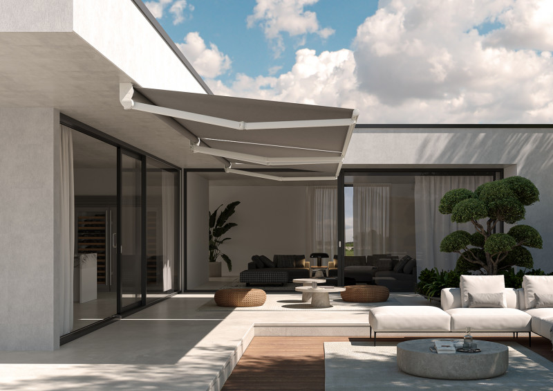 Toldo brazo invisible Londres Max