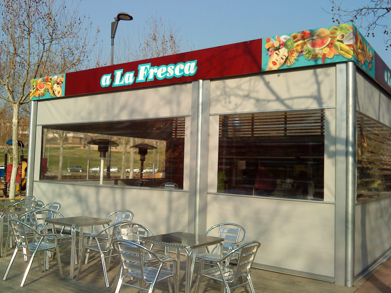 Toldo vertical Cortavientos